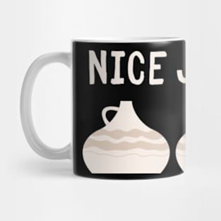 Nice Jugs Funny Clay Pottery Ceramic Artist Mug